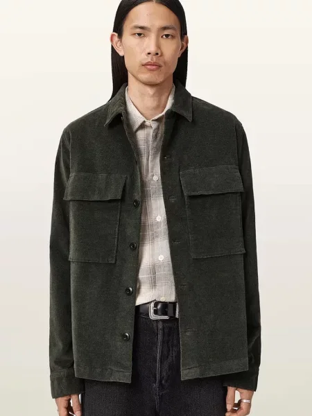 AllSaints Πουκάμισο HAWKER πράσινο