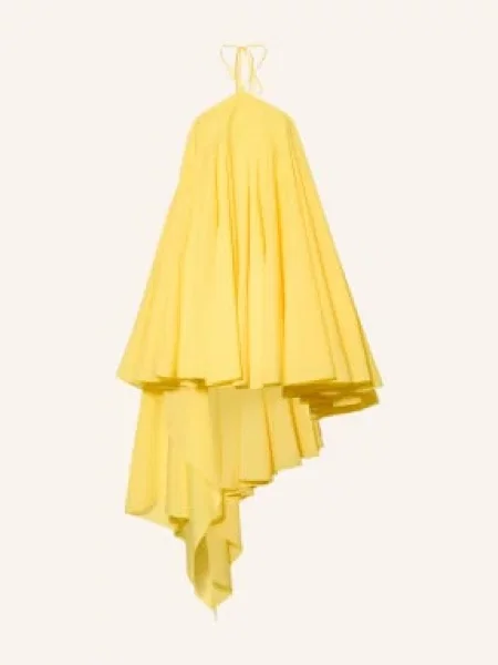 Jacquemus Šaty La Robe Triangle Courte žlutá