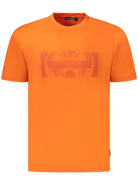 Tricou Napapijri scurt portocaliu