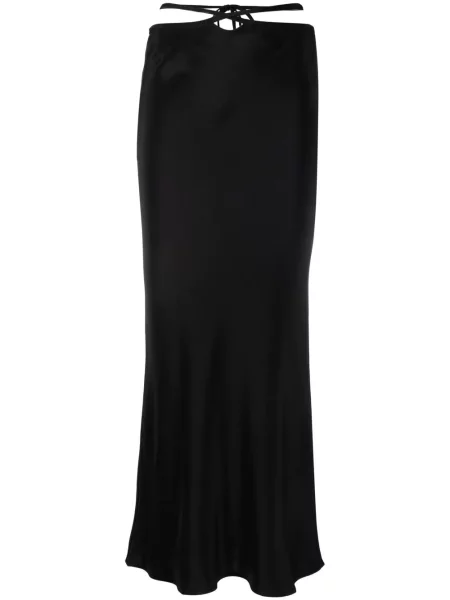 Fustă midi Christopher Esber până la genunchi negru