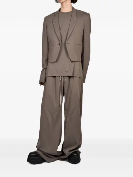 Geacă Rick Owens cu cataramă gri