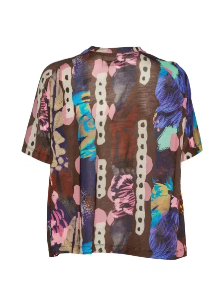 Tricou Henrik Vibskov cu imagine maro