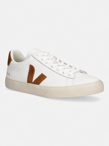 Sneakerși Veja Campo din piele alb