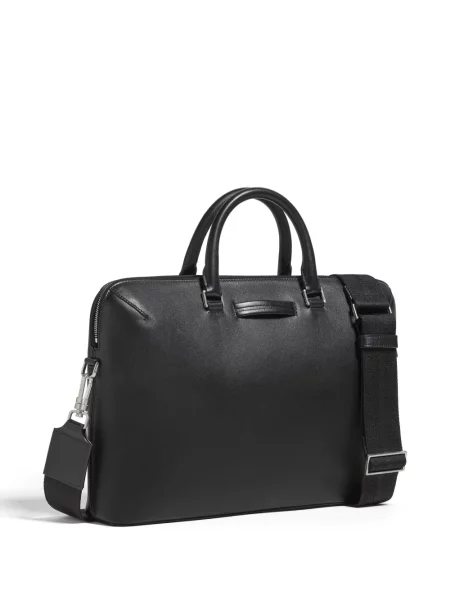 Geantă Zegna din piele negru