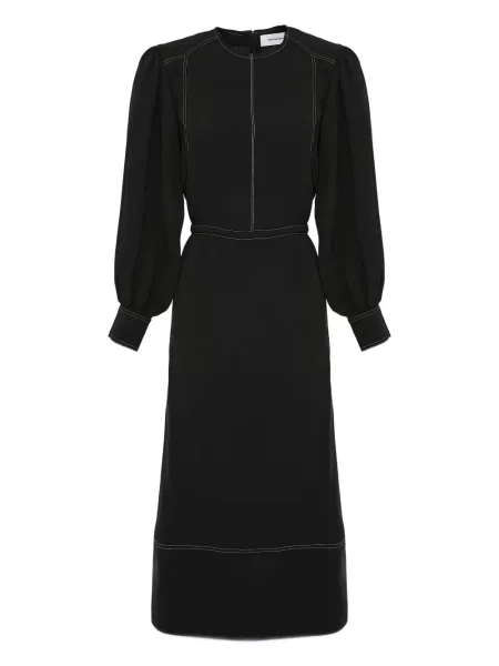 Rochie midi Yves Salomon până la genunchi de costum negru