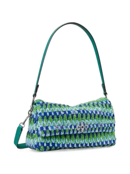 Geantă Tory Burch cu mărgele verde