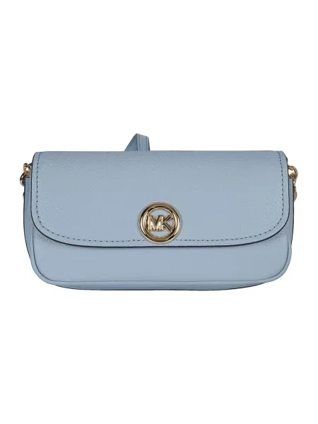 Torebka crossbody Michael Kors skórzana niebieska