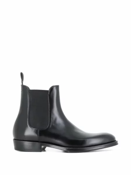 Botine chelsea Green George din piele negru