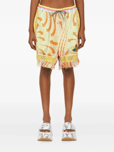 Pantaloni scurți Vivienne Westwood plasă galben
