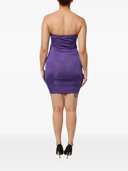 Rochie mini Cavalli Class fără bretele violet