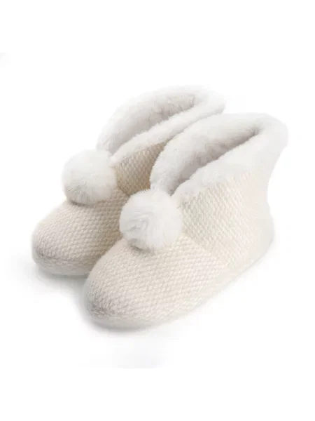 Искусственный мех тапочки Mbm My Home бежевые