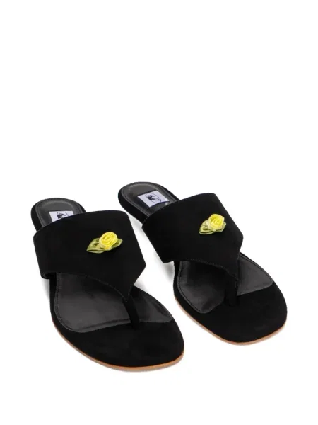 Papuci tip mules Sleeper din piele de căprioară negru