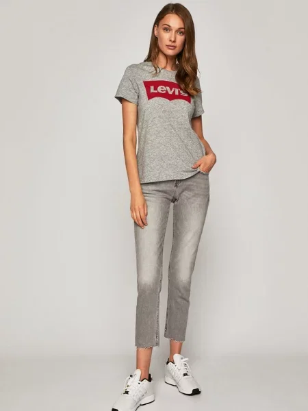 Scurt tricou Levi's® cu mâneci scurte gri