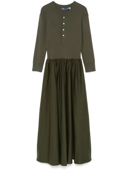 Krótka koszula Polo Ralph Lauren z okrągłym dekoltem garniturowa niebieska