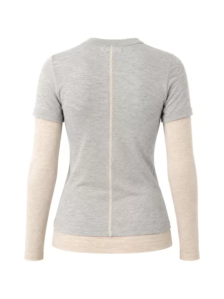 Lung tricou Cuddleup gri
