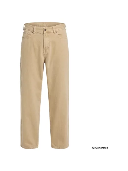 Business tapered karcsúsított farmernadrág Dickies bézs