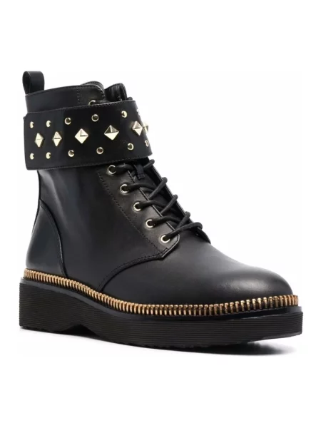 Buty do kostki Michael Kors skórzane czarne