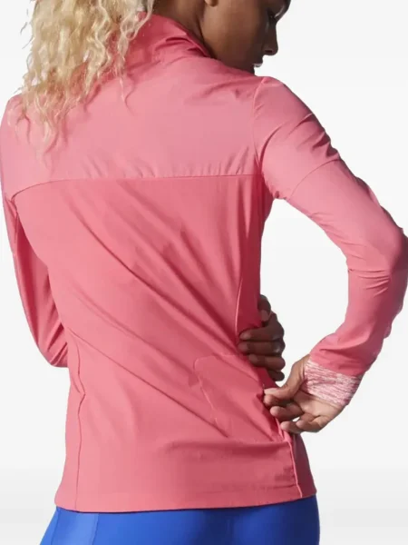 Leggings Adidas alergare cu model floral cu imagine roșu