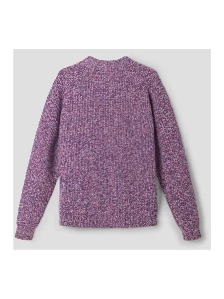 Sweter Roberto Collina fioletowy