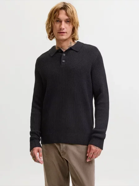 JACK & JONES Pulover negru