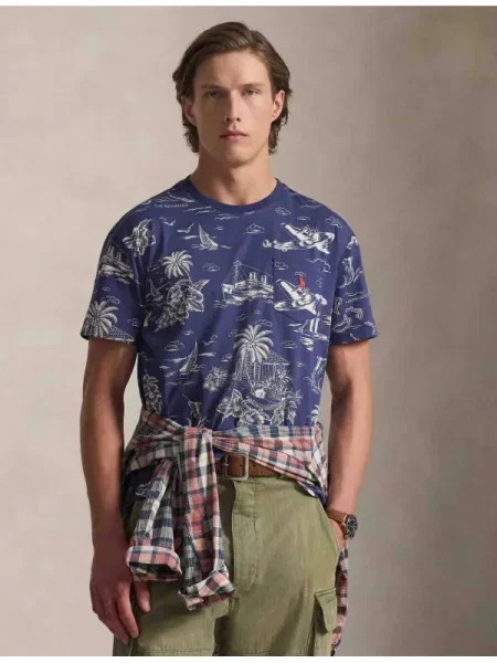 POLO RALPH LAUREN Póló | Custom slim fit kék