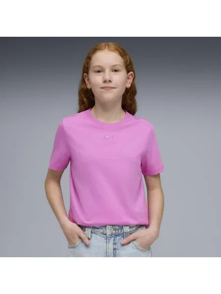 Młodzieżowa koszulka Essentials PUMA różowa