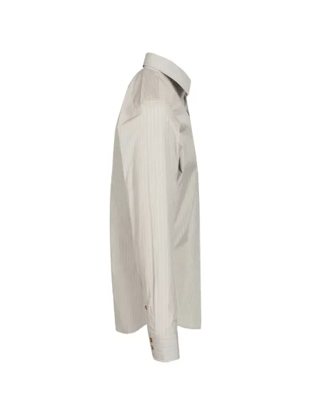 Prugasti prugasta košulja Vivienne Westwood s autogramom siva