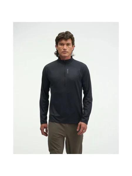 Koszulka z długim rękawem HOKA SkyForm Half Zip S czarny