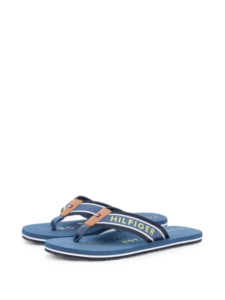 Șlapi Tommy Hilfiger cu imagine albastru