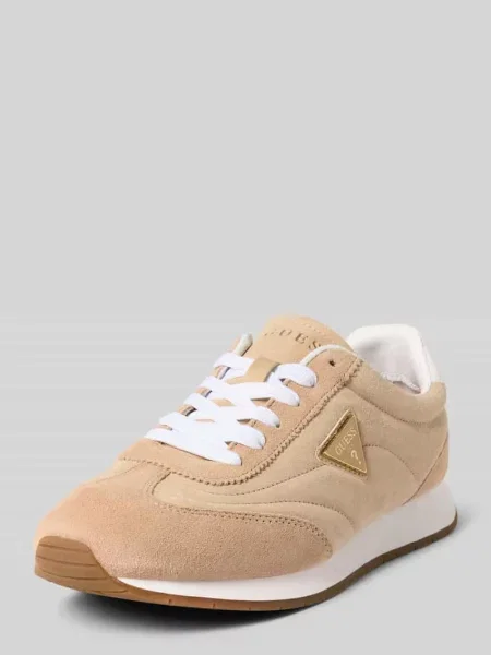 Guess sneakersy zamszowe beżowy