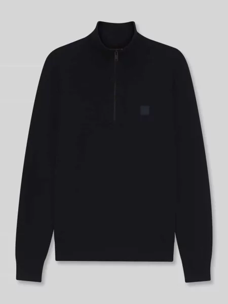 Lekki sweter Boss Orange granatowy