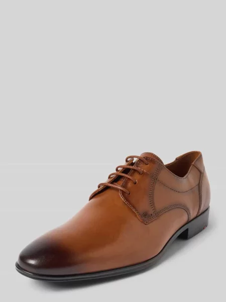 Buty derby skórzane z ozdobnymi szwami model ‘CORE’ Lloyd brązowy