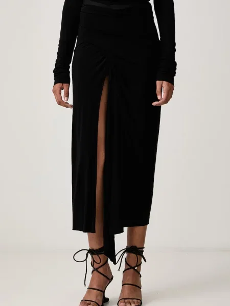 Rick Owens Lilies Anthem fustă cu vâscoză