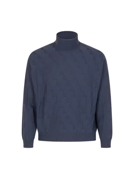 Sweter Emporio Armani niebieski