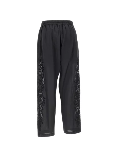 Pantaloni Boss cu broderie negru