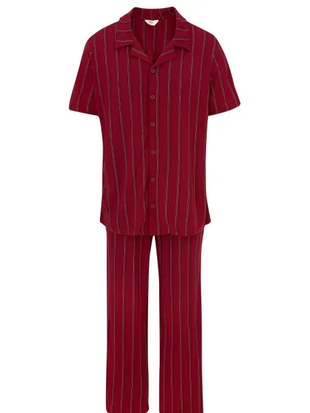 Dagi Dolga pižama bordo črna