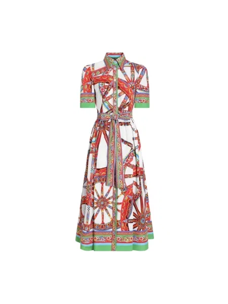 Sukienka koszulowa Dolce And Gabbana popelinowa