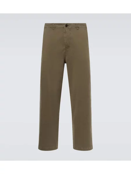 Pantaloni chino Frame din țesătură twill verde