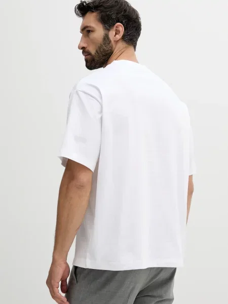 Tricou Calvin Klein Hi Low Emb Jersey Tee White L alb