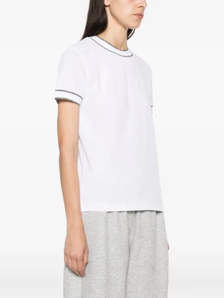 Tricou Brunello Cucinelli cu autograf alb