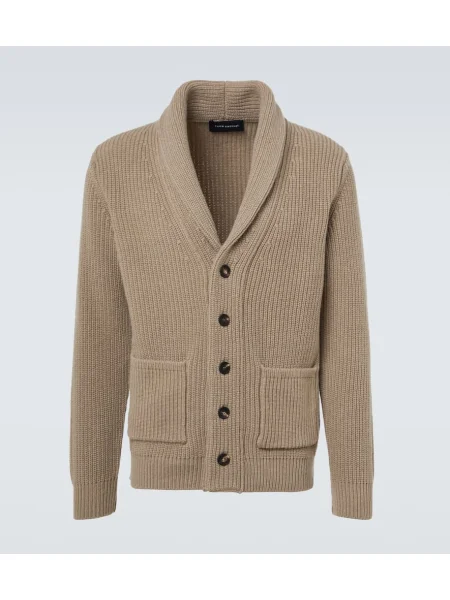 Вълнена жилетка Thom Sweeney бежово