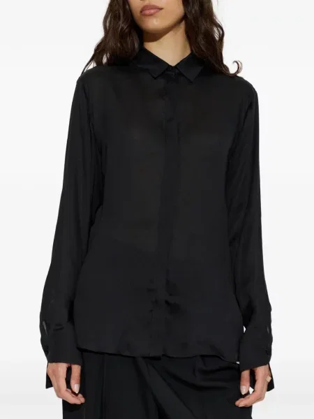 Cămașă Tom Ford de mătase negru