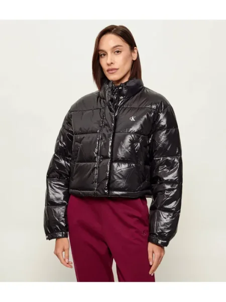 Calvin Klein Jeans Geacă | Cropped Fit negru