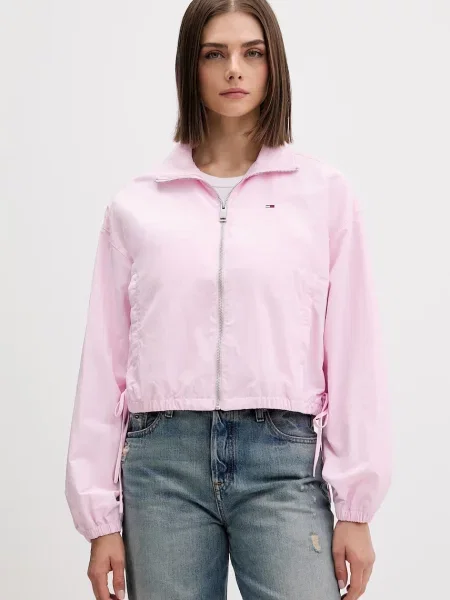 Tommy Jeans Kurtka przejściowa jasny różowy