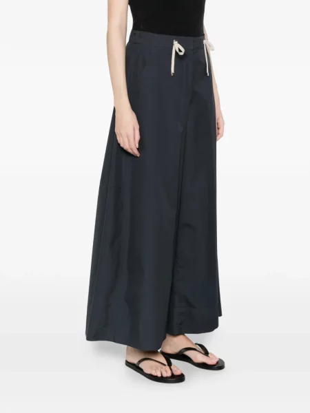 Szerokie sznurek ściągający spodnie Max Mara niebieskie