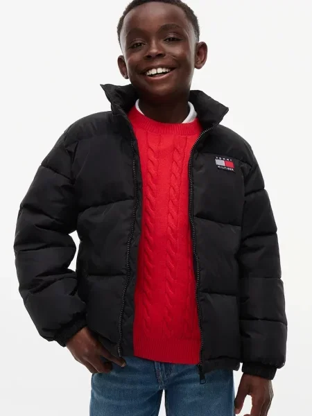 Tommy Hilfiger prijelazna jakna za djecu crna