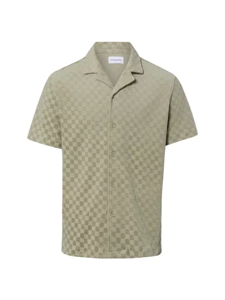 Lindbergh koszula casual Mężczyźni Comfort Fit jednolity M zielony