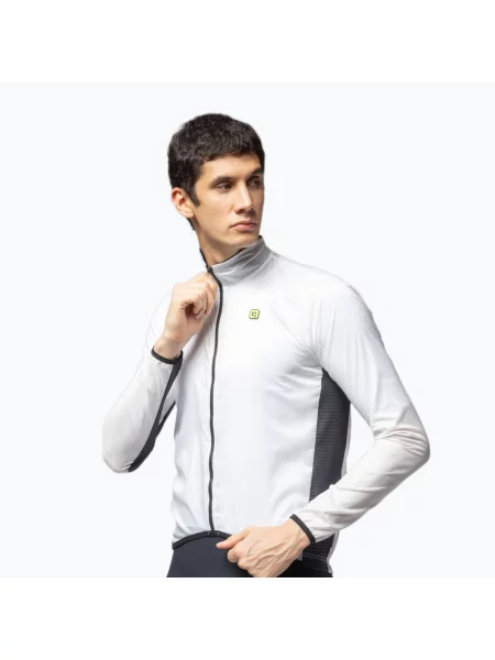 Мъжко яке за колоездене Alé Light Pack white бяло