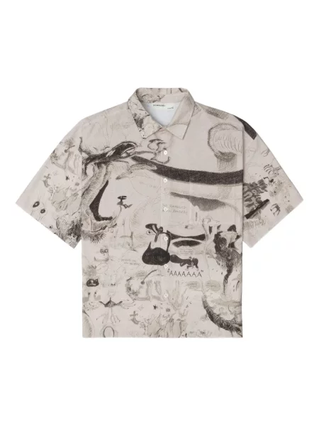 Риза Domrebel сиво