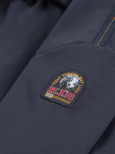 Majica s kapuljačom Parajumpers s autogramom plava